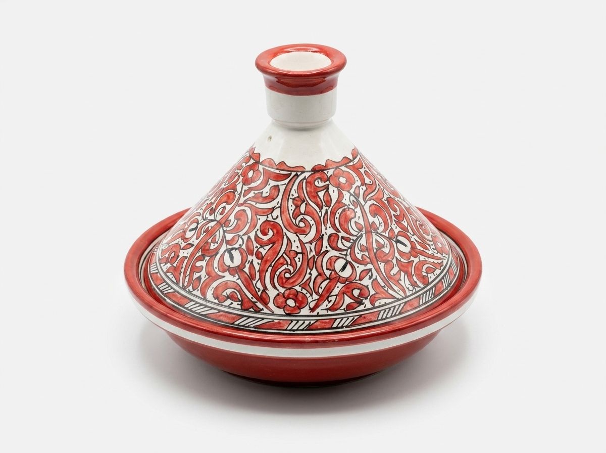 The 'Rouge Fassi' Ceremonial Serving Tagine view 2
