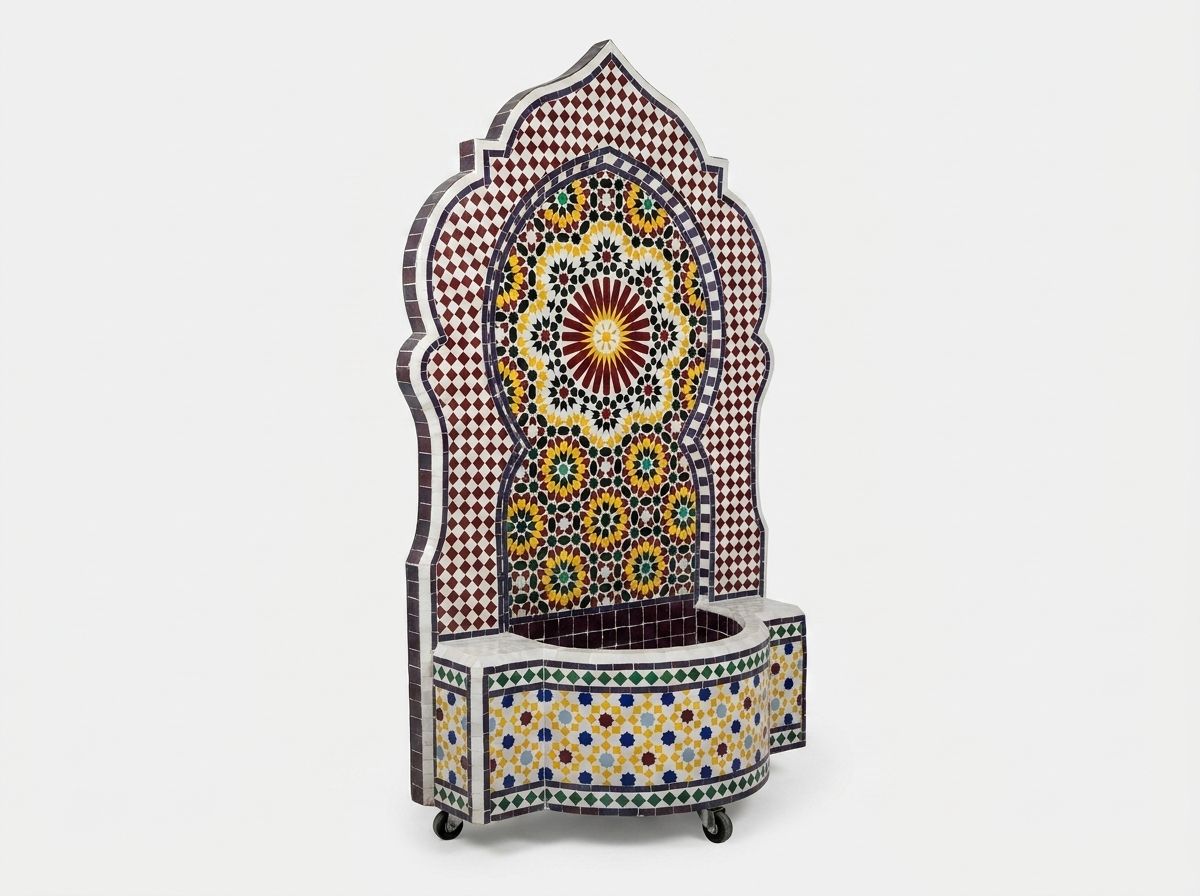 The Andalusian Star: Grand Zellij Mosaic Fountain view 2