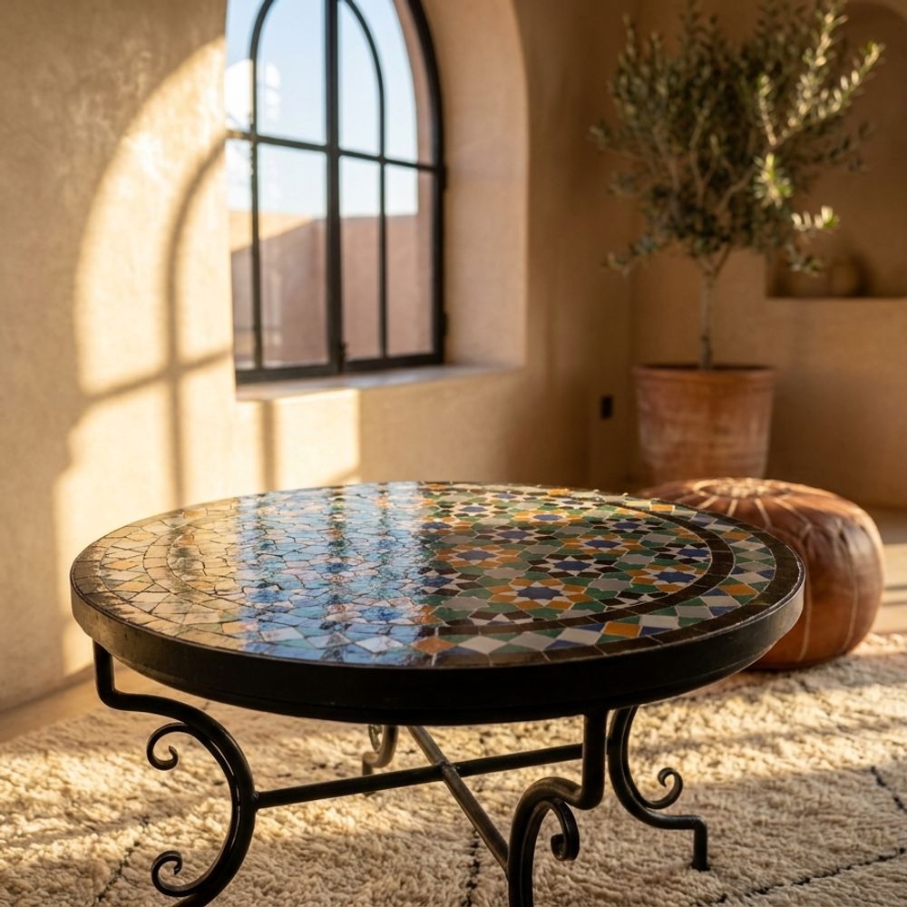 The Fez Medina Starburst Zellige Table