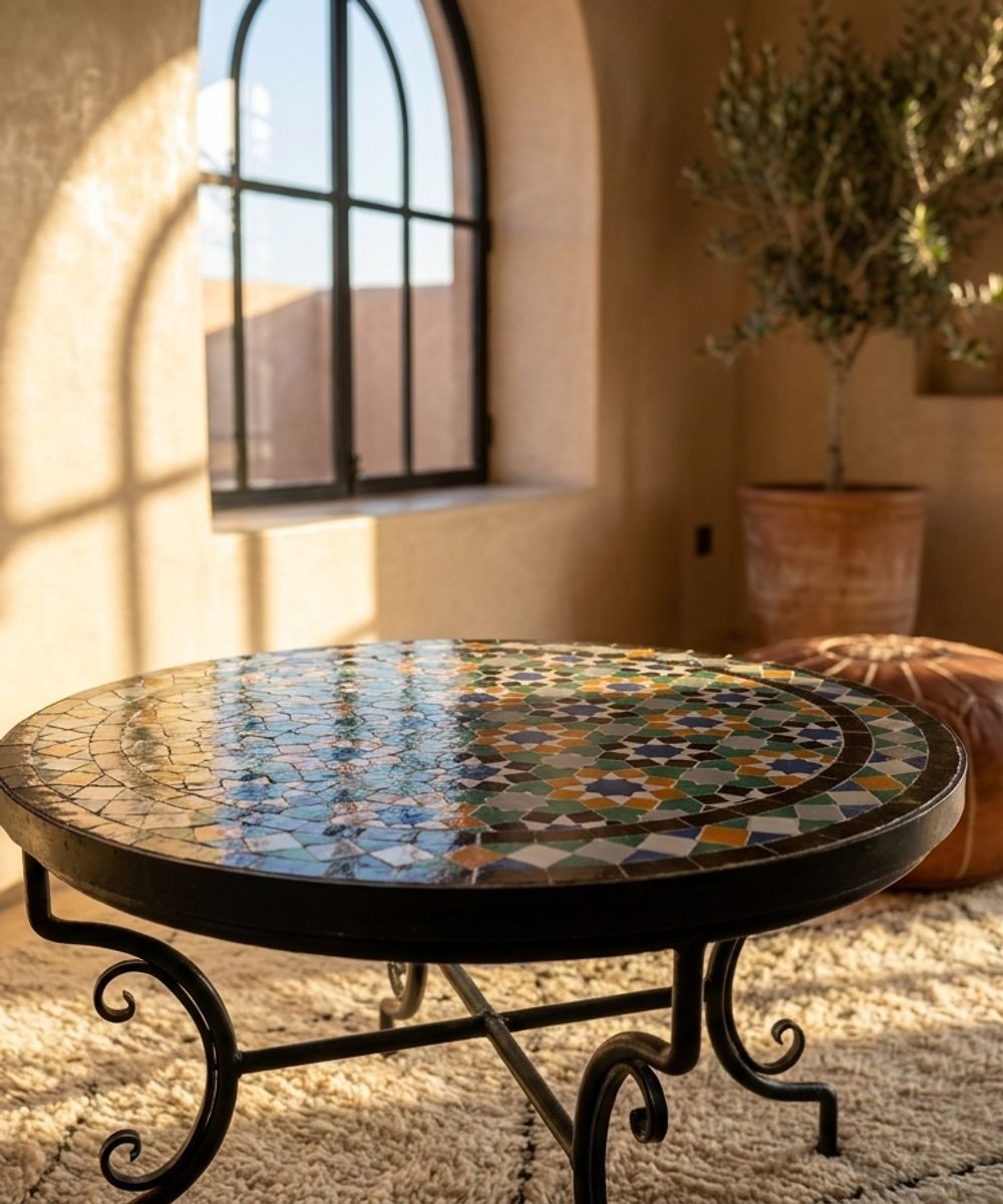 The Fez Medina Starburst Zellige Table