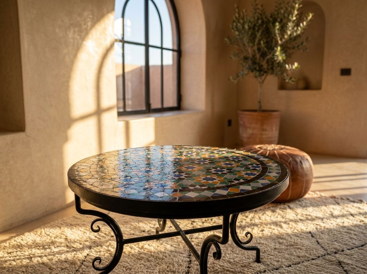 The Fez Medina Starburst Zellige Table view 3