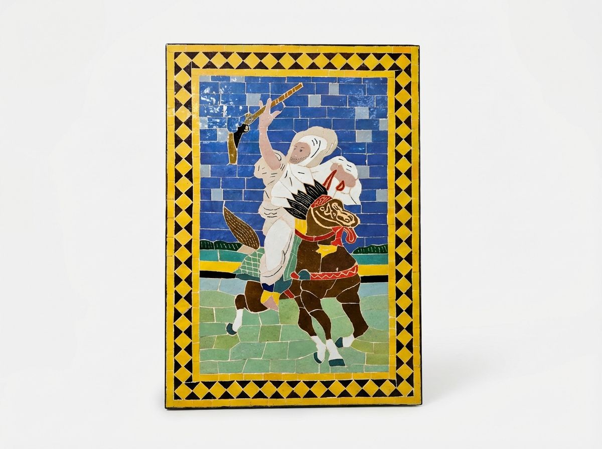 The Fantasia Cavalier: Zellige Mosaic Wall Panel view 2