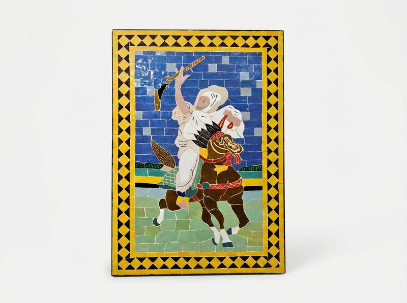 The Fantasia Cavalier: Zellige Mosaic Wall Panel