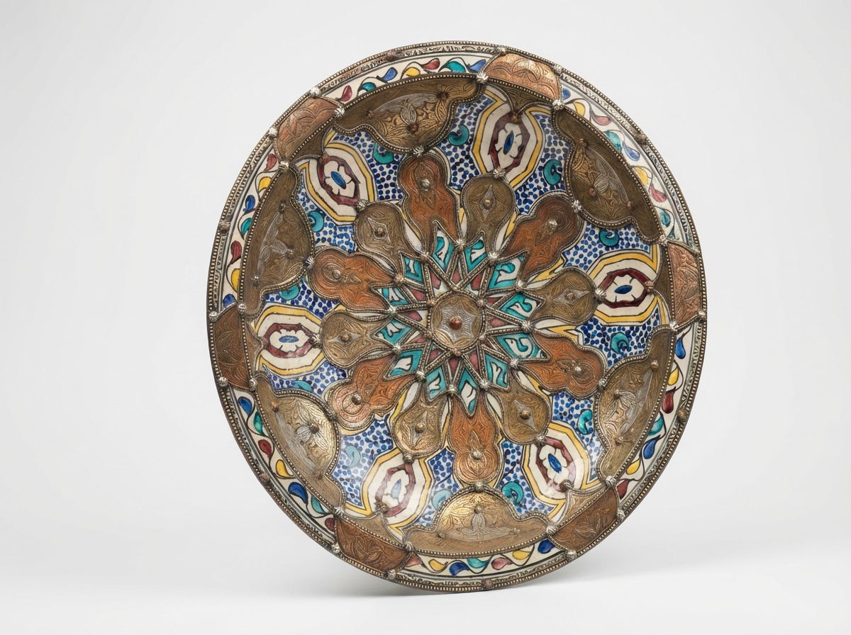 The 'Andalusian Star' Copper-Clad Ceramic Charger view 2