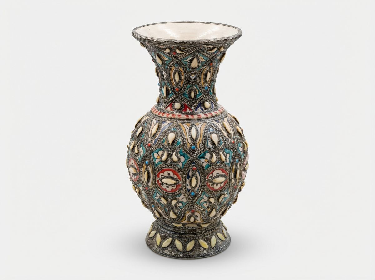 The Andalusian Royal Filigree & Bone Vase view 3