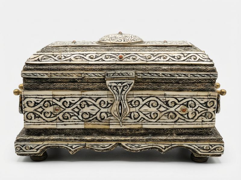 The Marrakech Royal Bone & Brass Treasure Chest