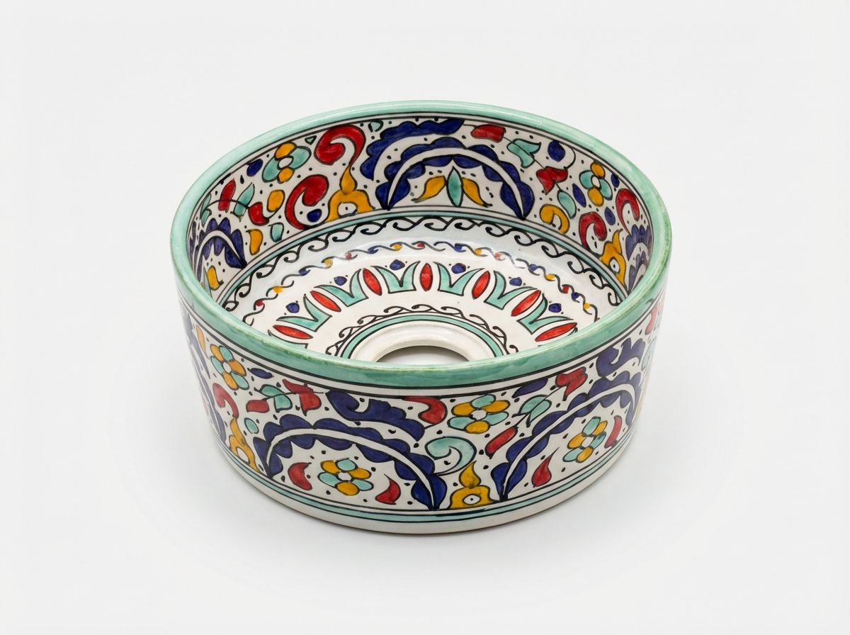 The Zahra Andalusian Ceramic Washbasin view 3
