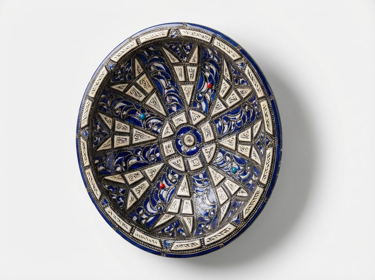 The 'Cobalt Star' Fes Ceramic Wall Charger view 3