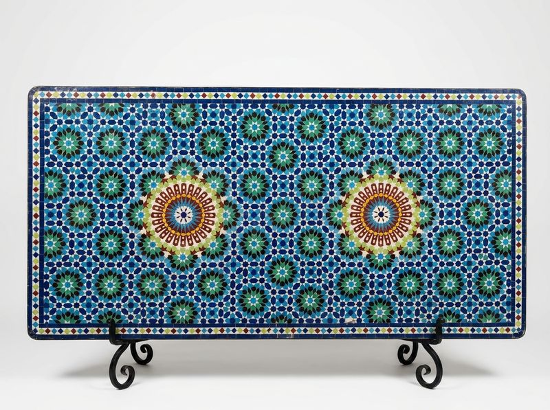 The Azure Starburst Zellige Dining Tabletop