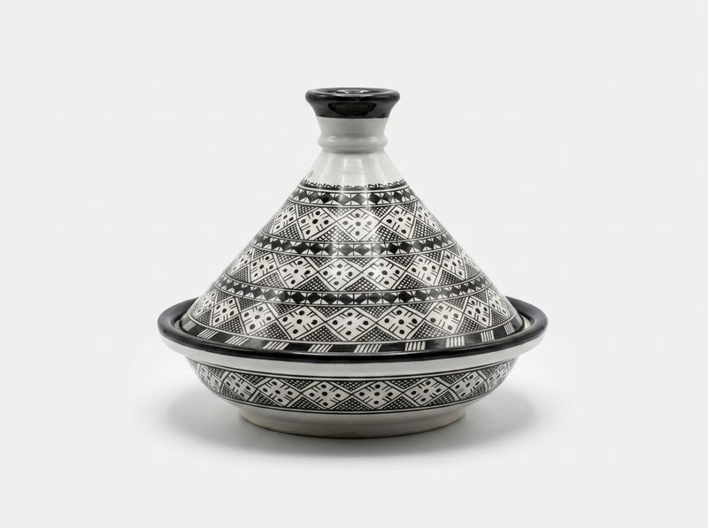 The 'Atlas Noir' Ceramic Serving Tagine