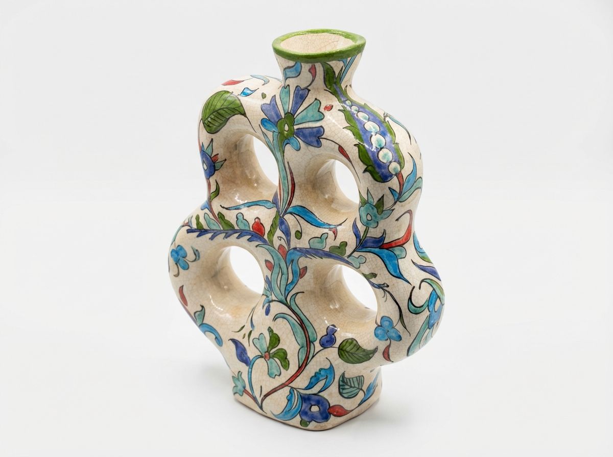The 'Jardin de Fes' Sculptural Ceramic Vase view 3