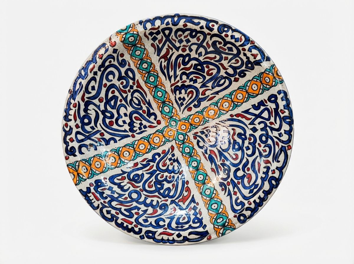 The 'Al-Qalam' Fassi Calligraphy Charger view 3
