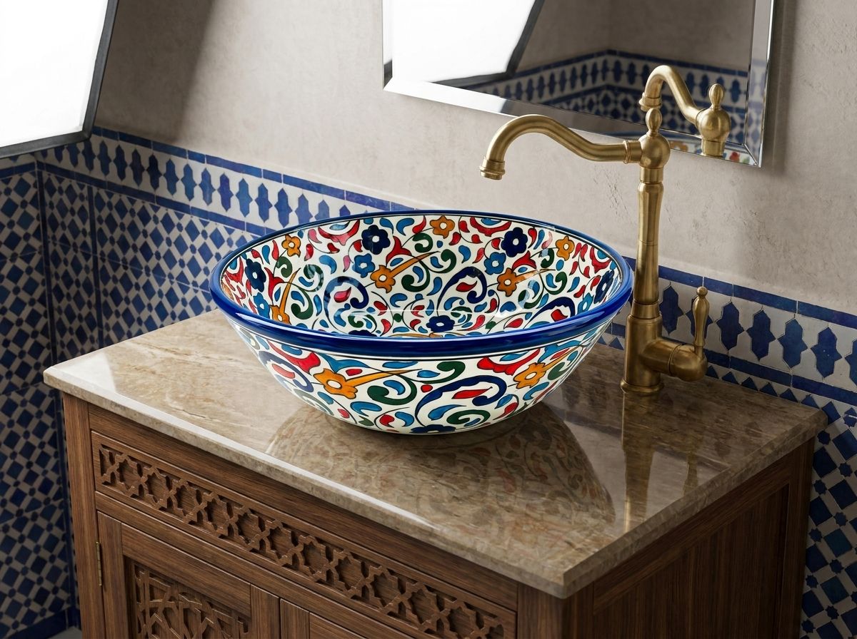 The Zahra Andalusian Garden Vessel Sink view 2