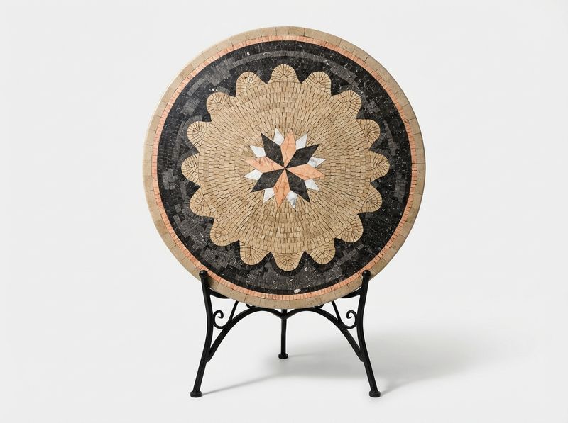 Sahara Starburst Marble Mosaic Tabletop