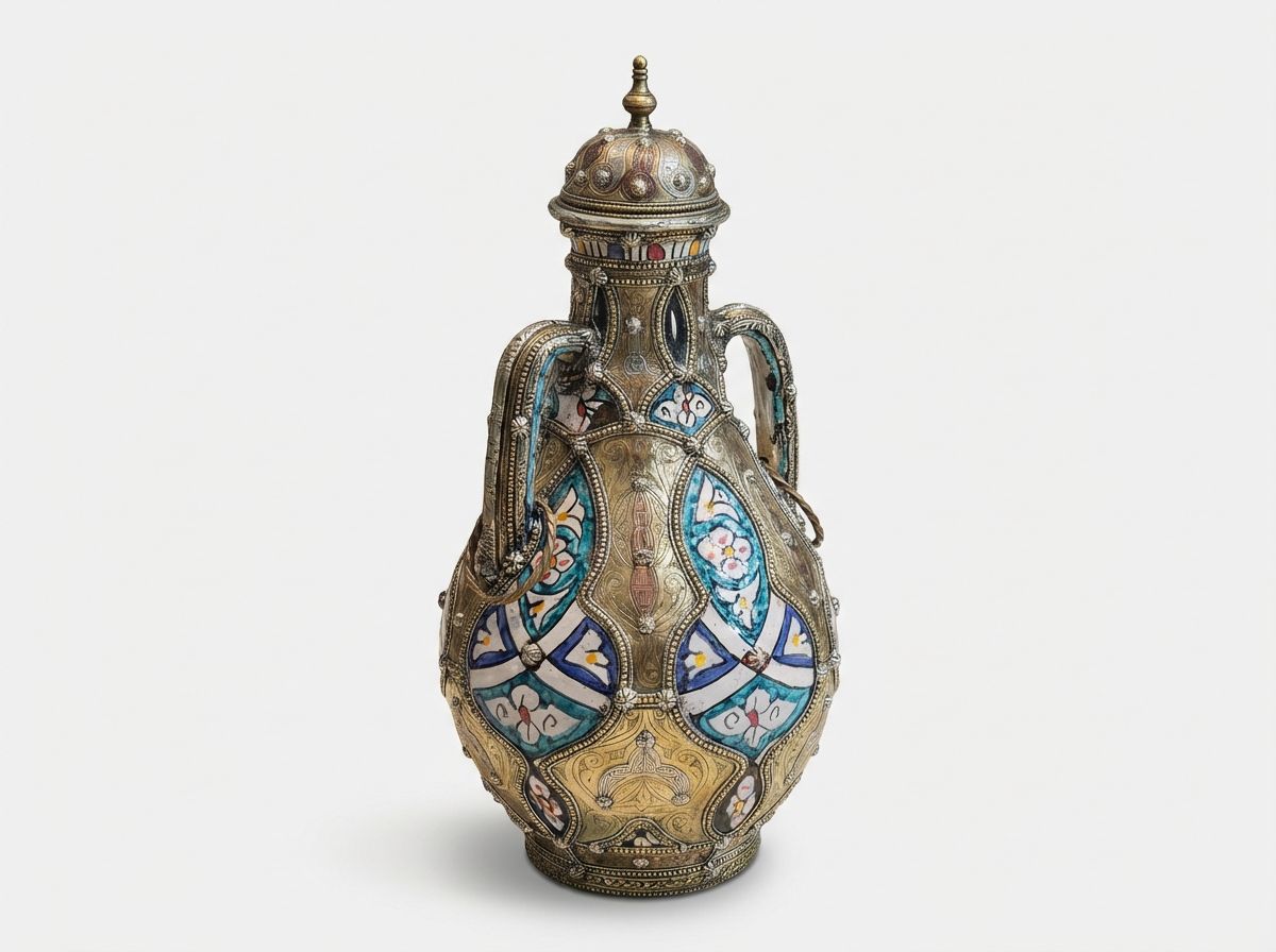 The 'Al-Andalus' Filigree & Enamel Ceremonial Ewer view 3