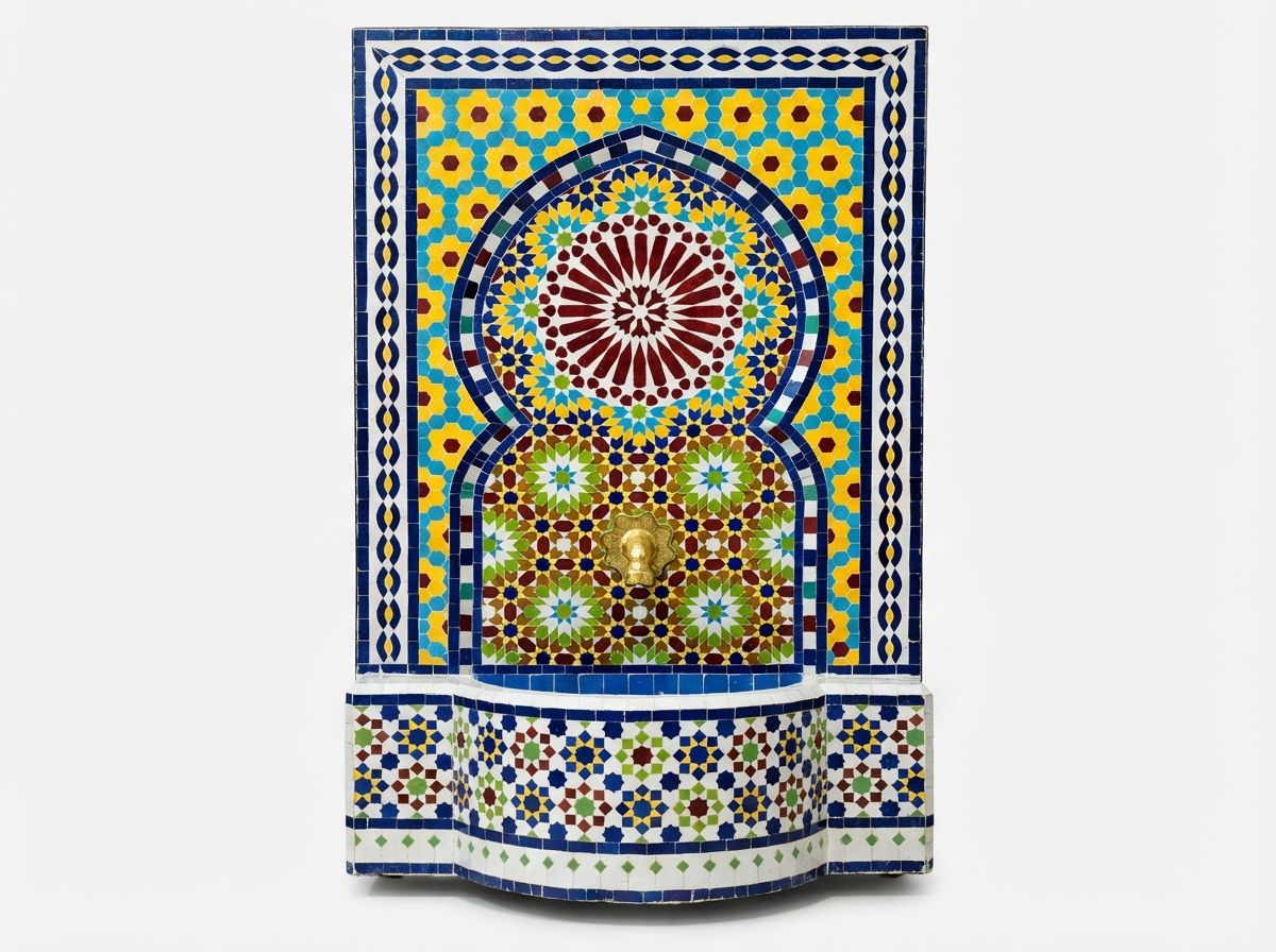 The Andalusian Oasis Zellige Fountain view 2