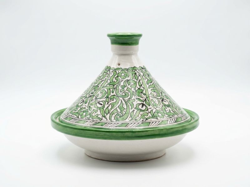 The 'Jardin de Fes' Emerald Serving Tagine