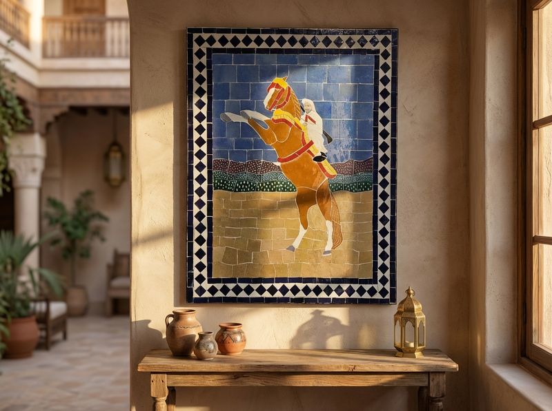 The Fantasia Cavalier Zellige Panel detail