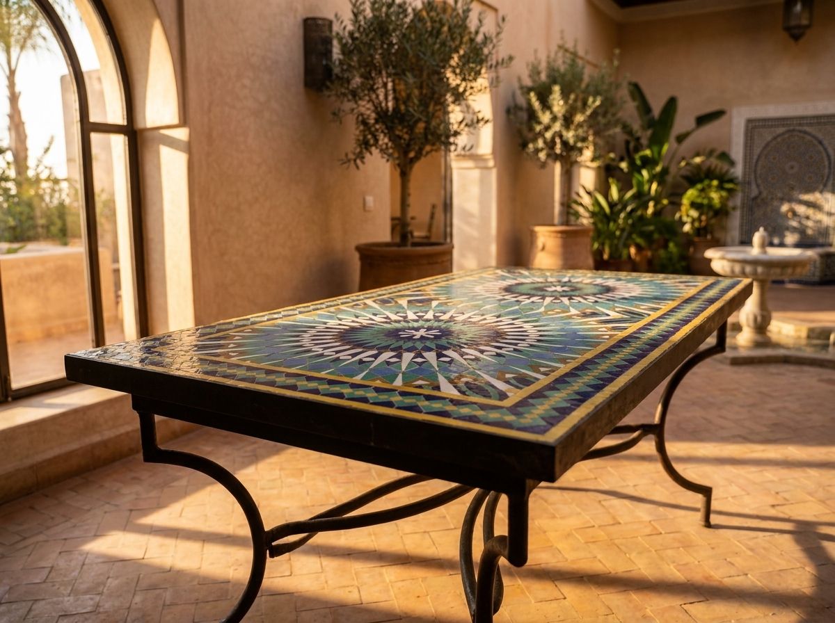 The Azure Fez Zellige Tabletop view 3