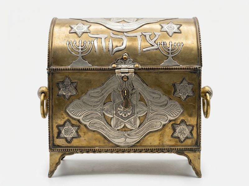 The 'Zahav' Moroccan Brass & Silver Judaica Chest