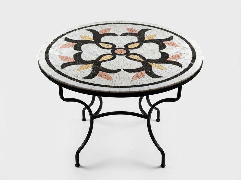 L'Atlas Fleur Marble Mosaic Table Top