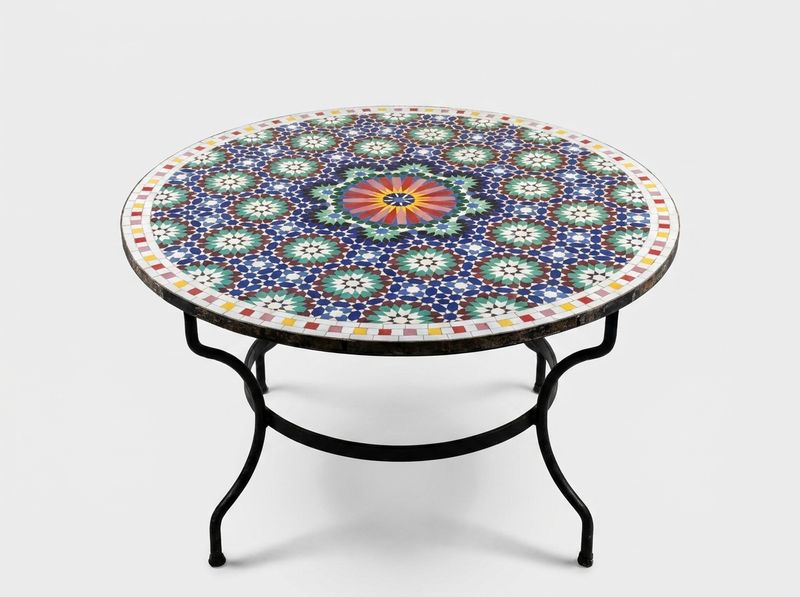 The Fes Starburst Zellige Patio Table