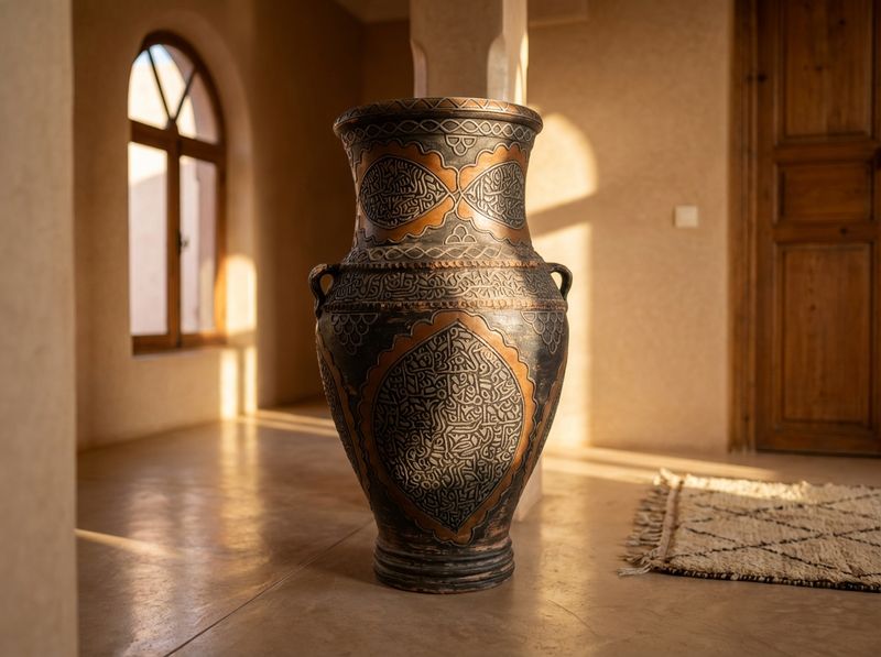 Fassi Script & Shadow Amphora detail