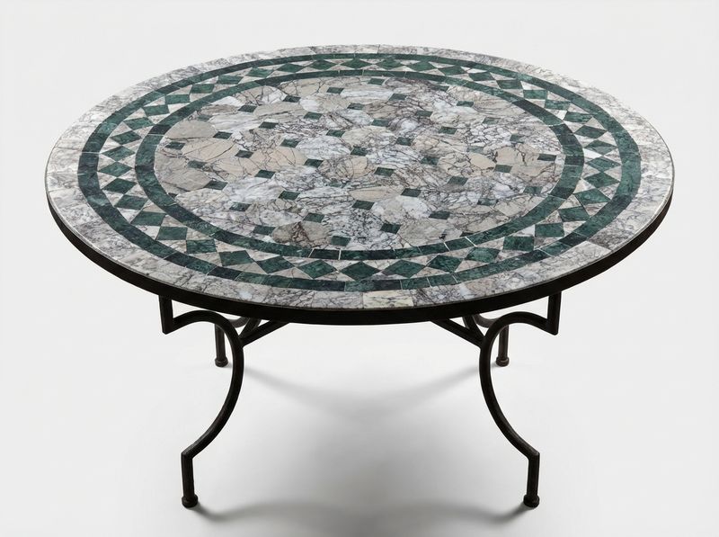 The 'Atlas Verde' Marble Zellige Tabletop