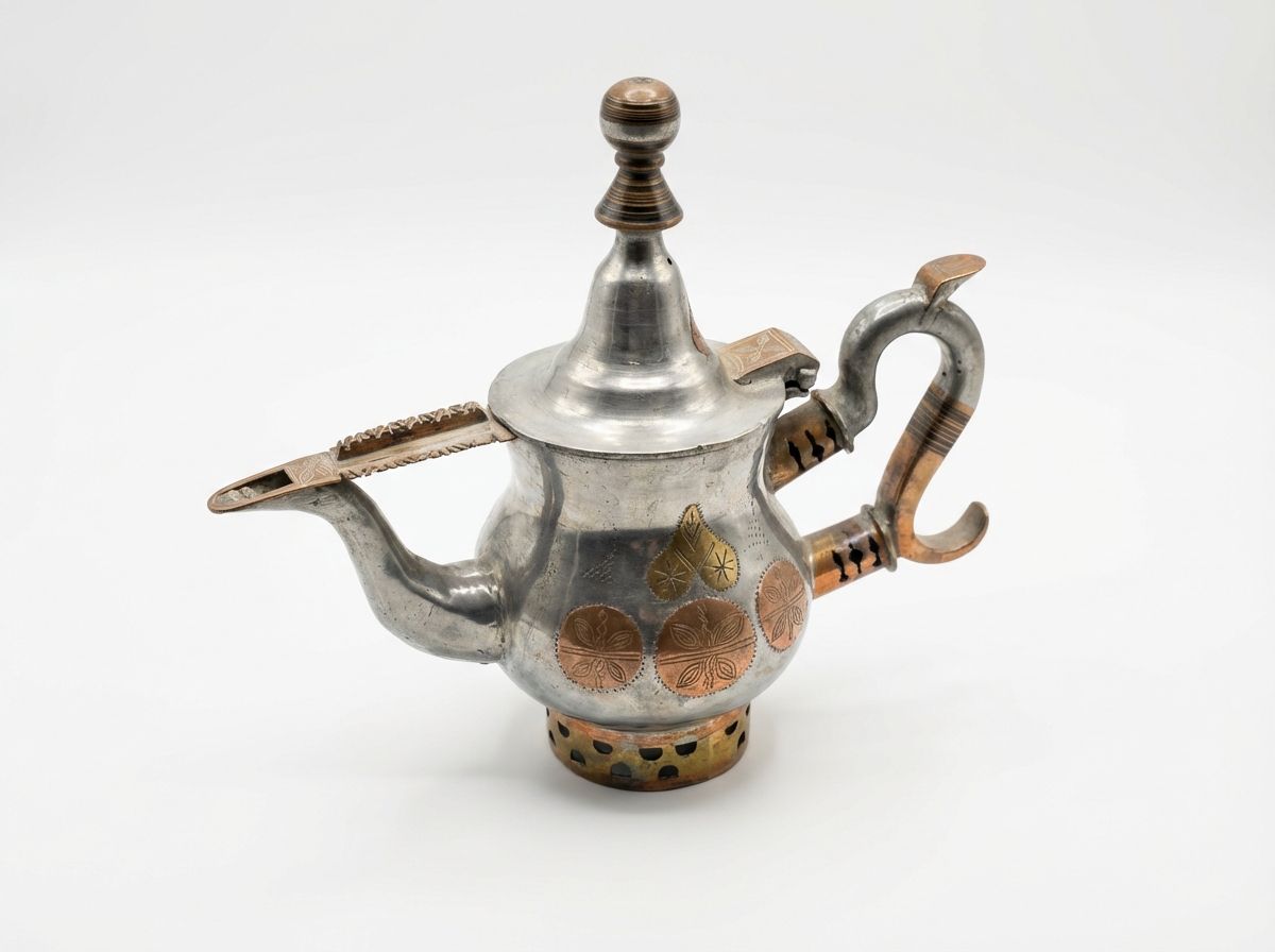 The 'Amira' Mixed Metal Decorative Teapot view 3