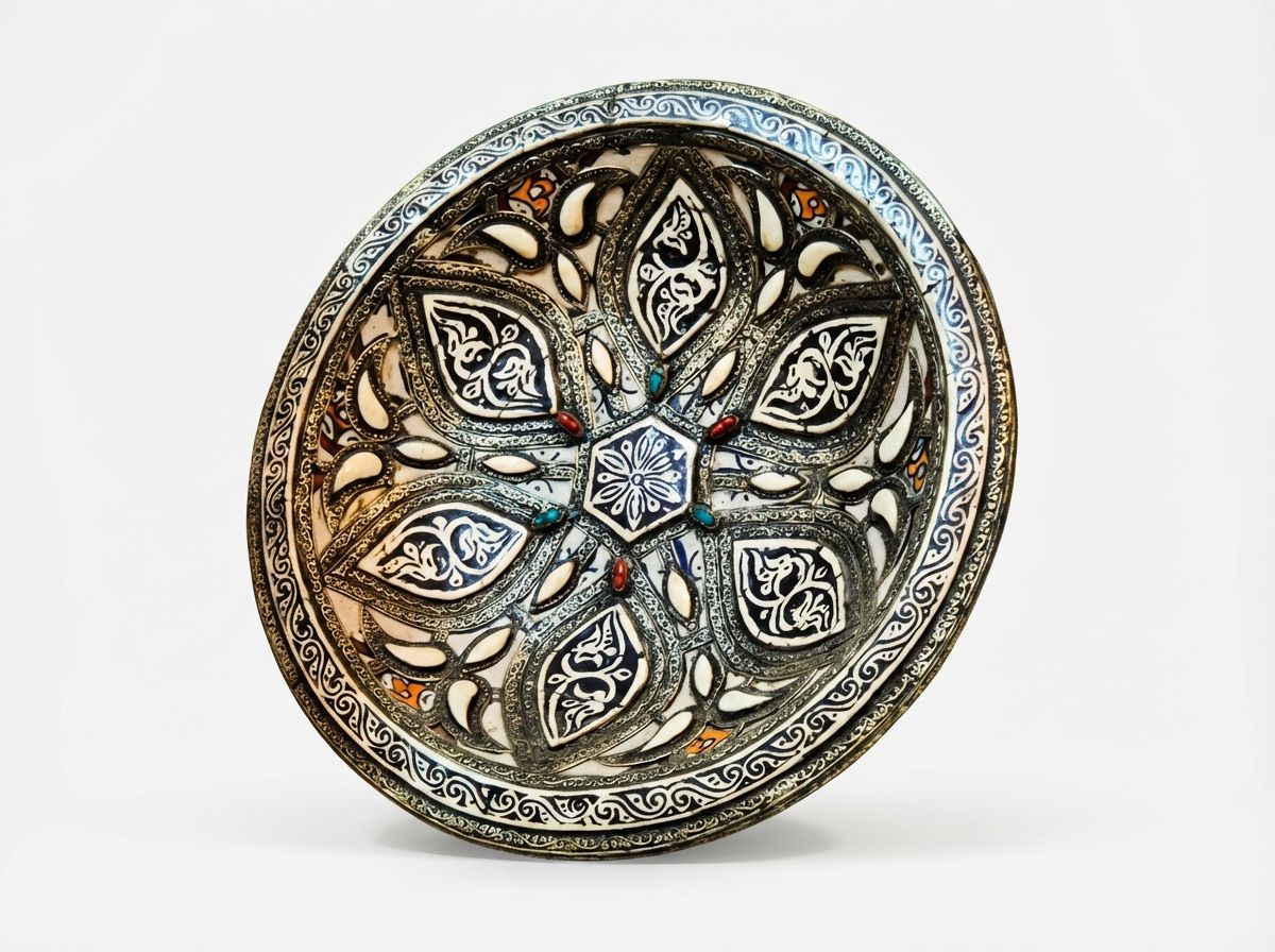 The Royal Fez Bone Inlay Ceremonial Platter view 2