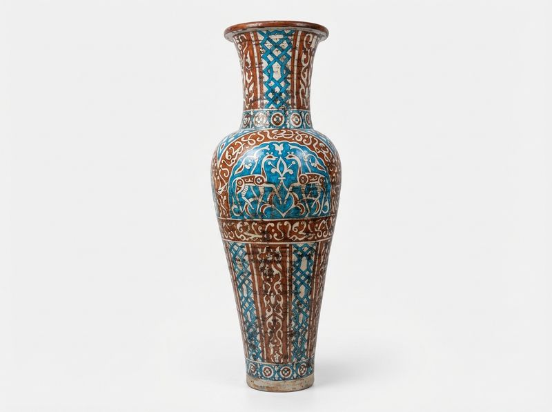 The Royal Gazelle of Fez - Monumental Ceramic Floor Vase