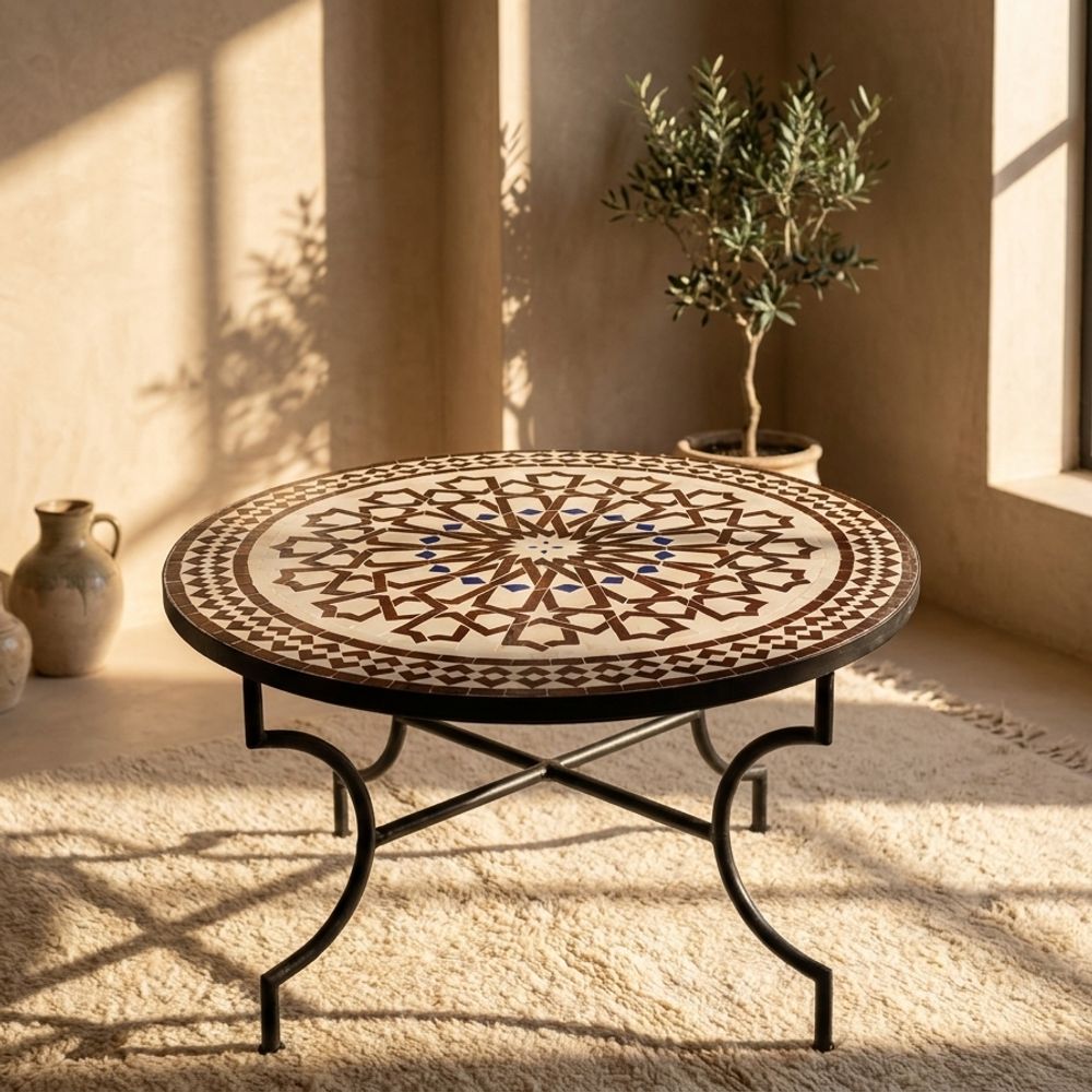 The Fes Starburst Zellige Table Top