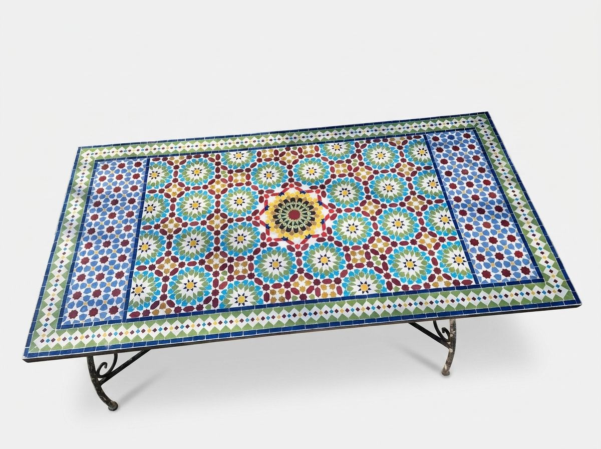 The Fez Royal Star Zellige Dining Table view 2