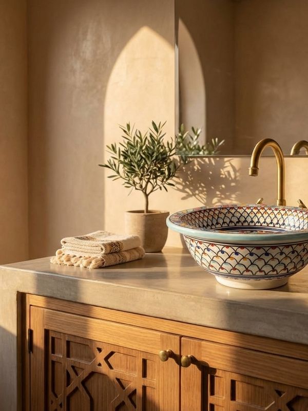The 'Zahra' Fes Ceramic Vessel Sink