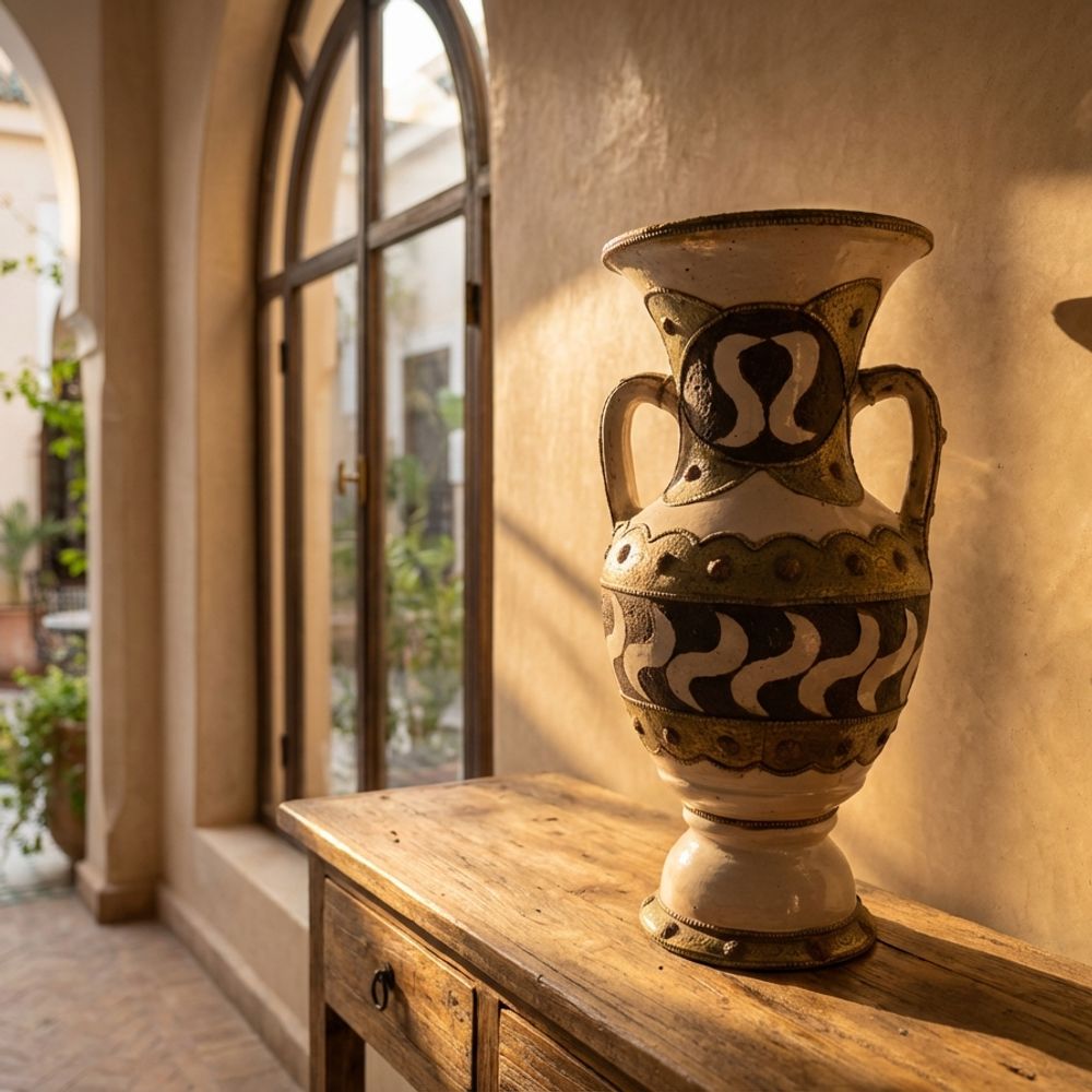 The Ouzoud Tribal Amphora: Metal-Clad Ceramic Vase