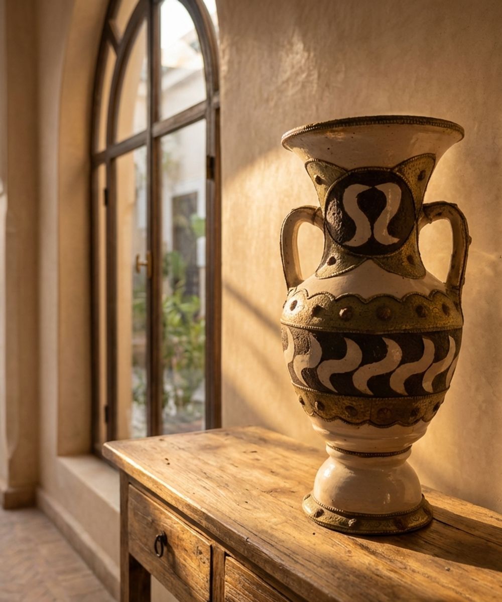 The Ouzoud Tribal Amphora: Metal-Clad Ceramic Vase