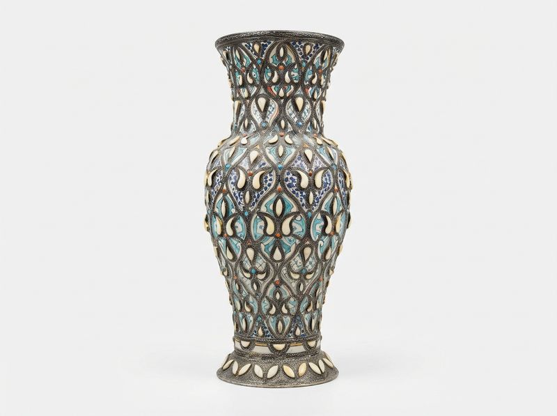 The Safi Silver Filigree & Camel Bone Amphora