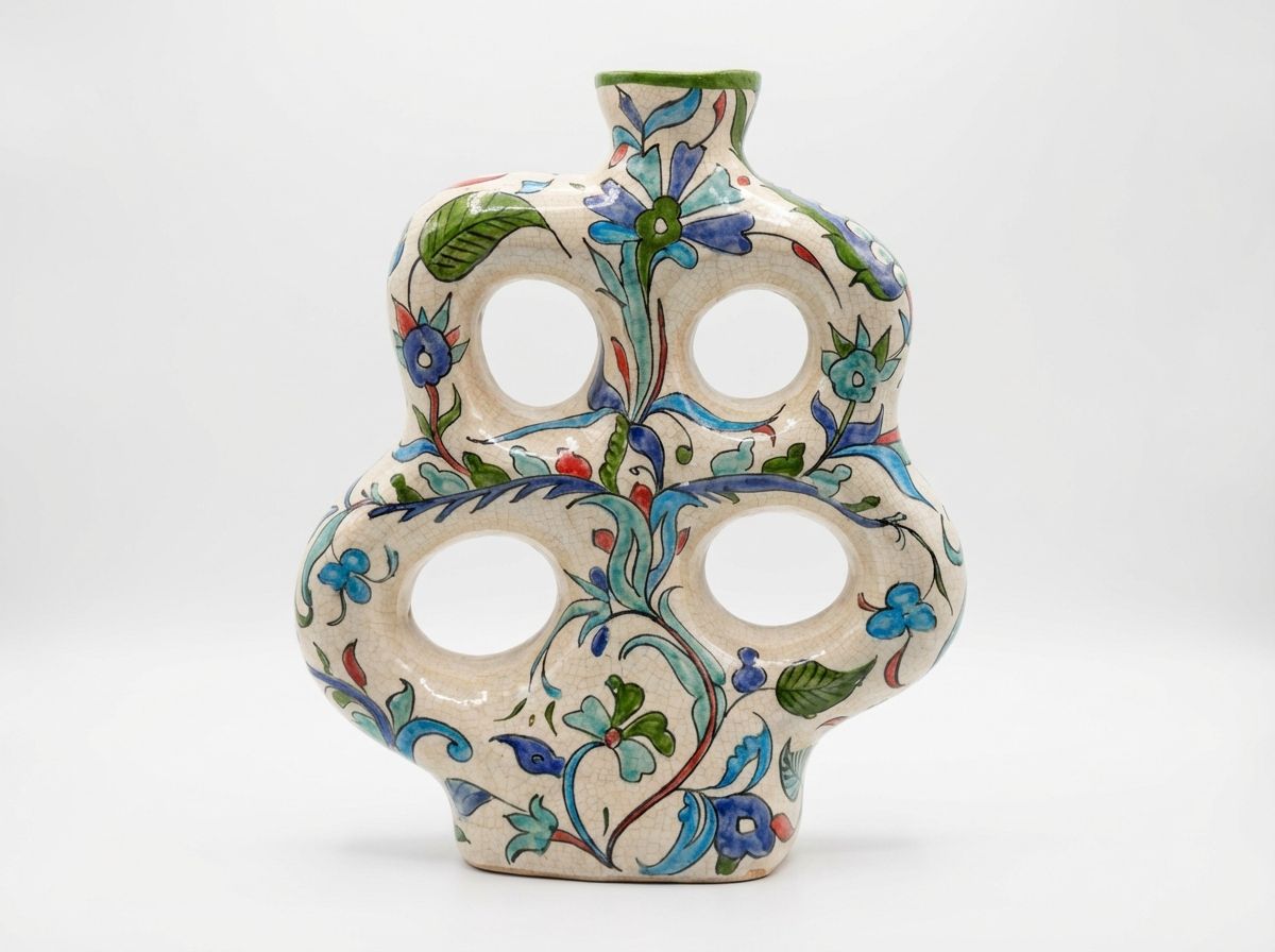 The 'Jardin de Fes' Sculptural Ceramic Vase view 2