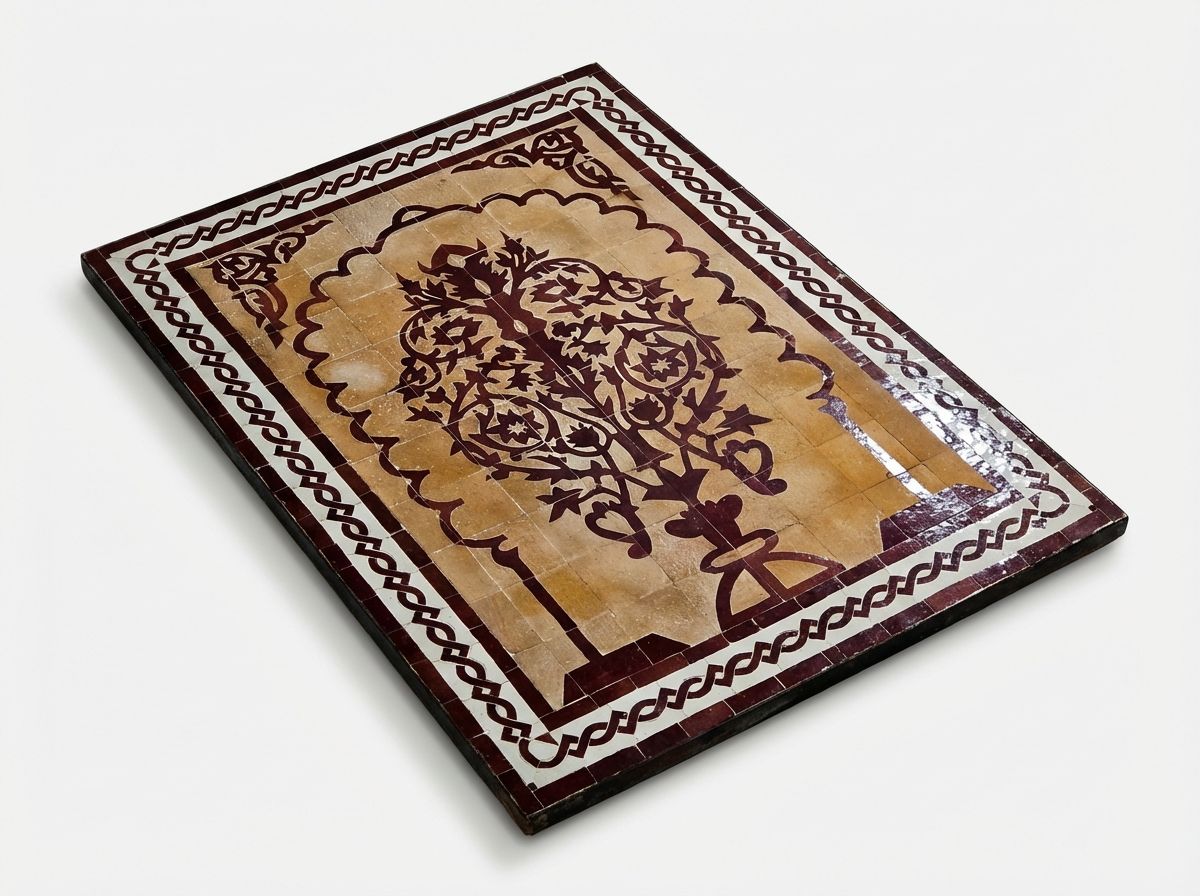 The Andalusian Tree of Life Zellige Panel view 3