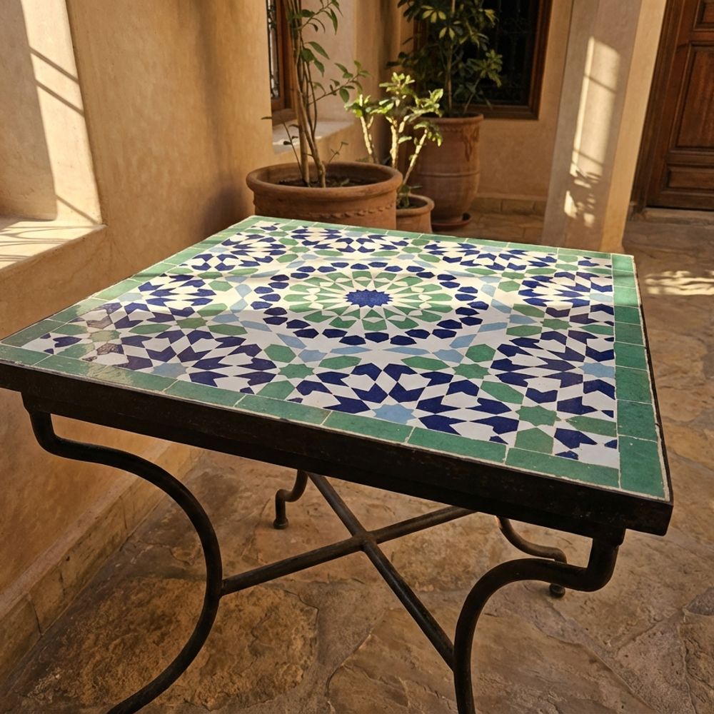 The 'Zahra' Andalusian Zellige Table