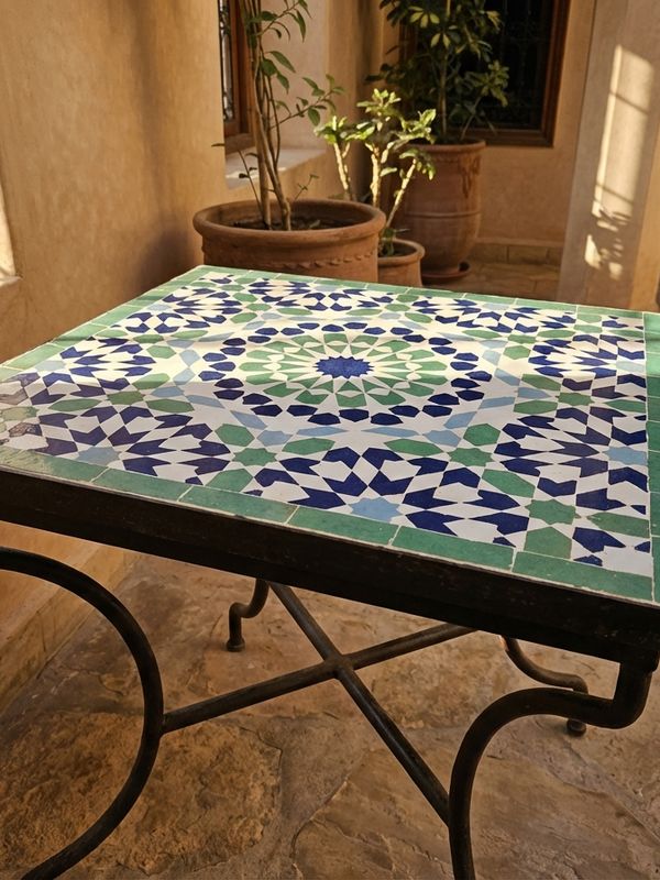The 'Zahra' Andalusian Zellige Table