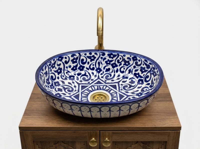The Fes Cobalt Star Vessel Sink