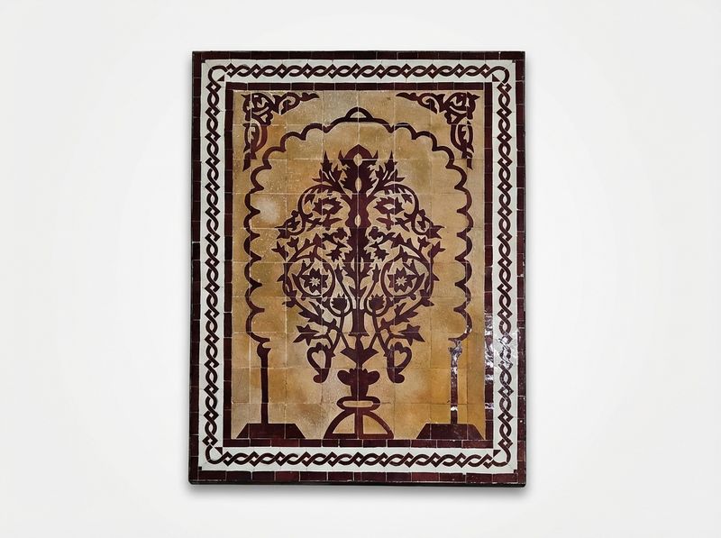 The Andalusian Tree of Life Zellige Panel