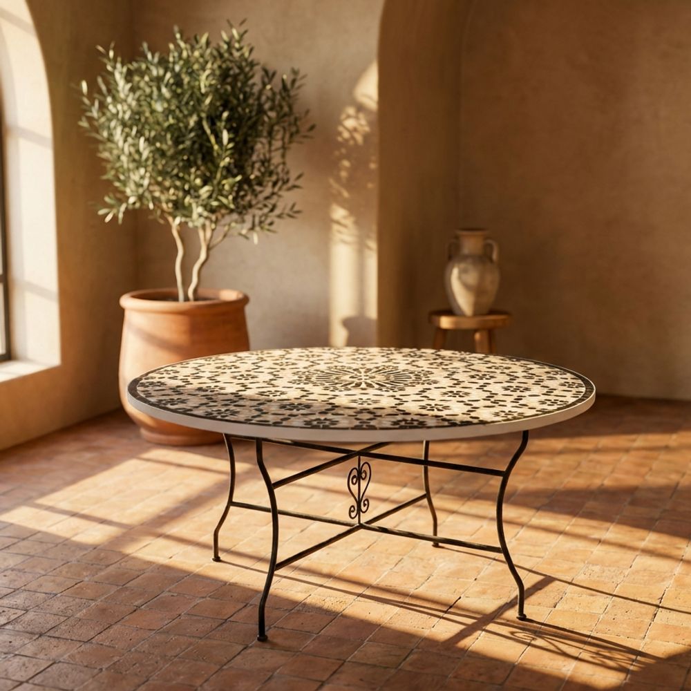 The Fez Starburst Zellige Table