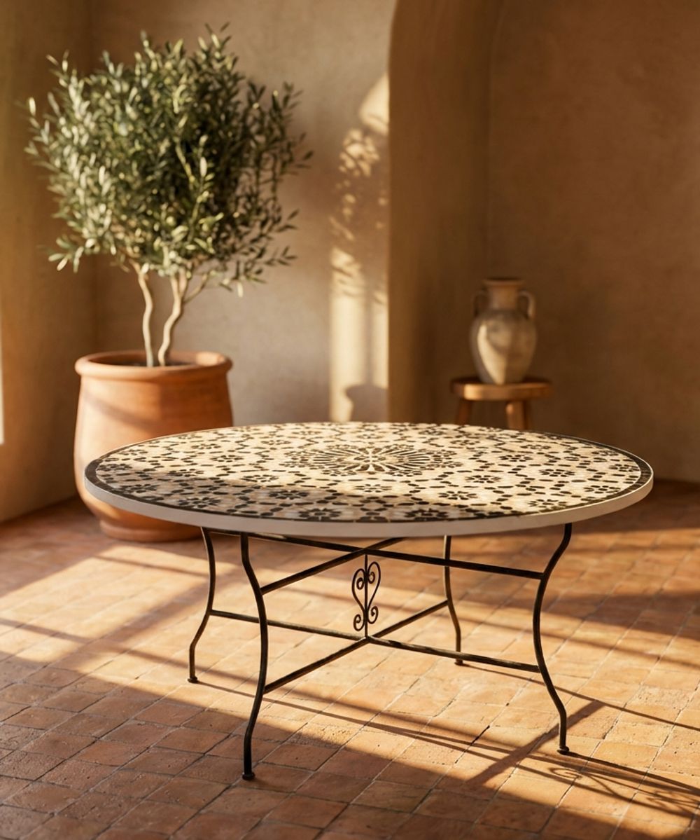 The Fez Starburst Zellige Table