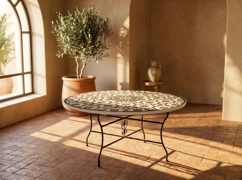 The Fez Starburst Zellige Table detail