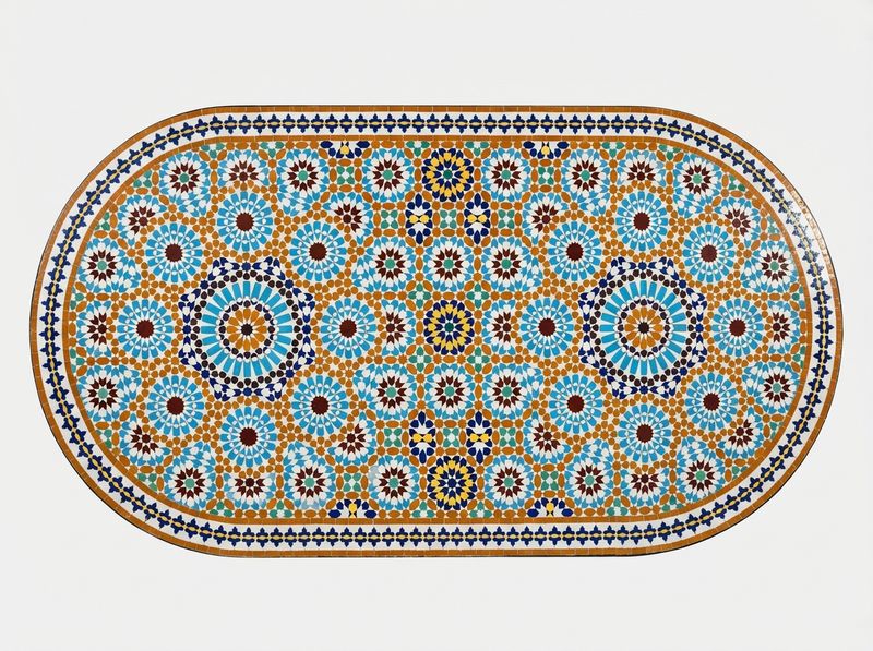 The Fez Oval Zellige Dining Table