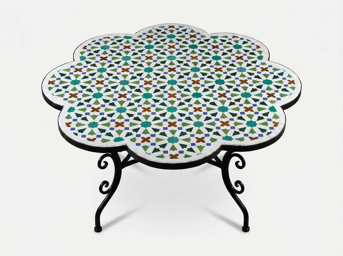 Andalusian Garden Zellige Tabletop main view
