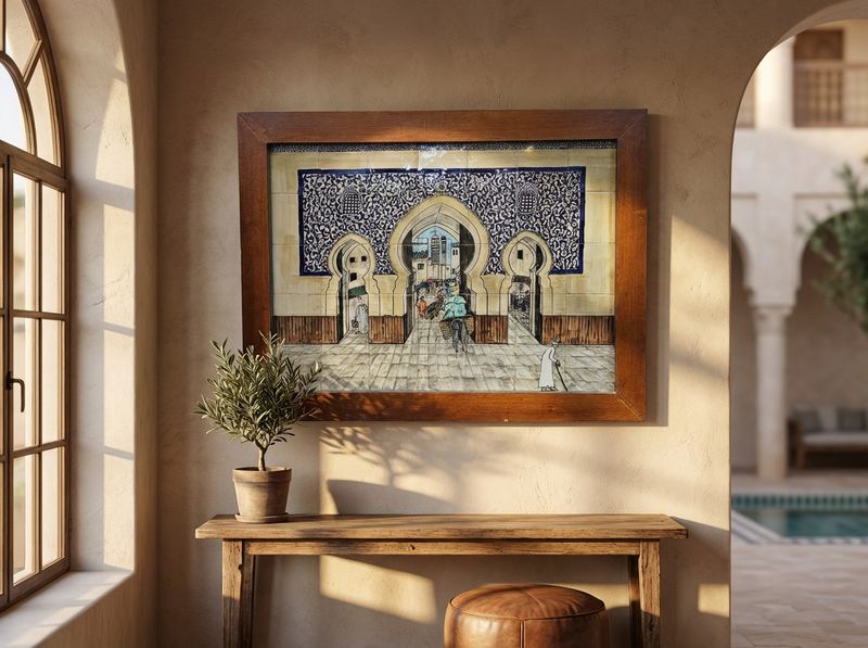 Bab al-Medina: The Blue Gate Ceramic Tableau detail