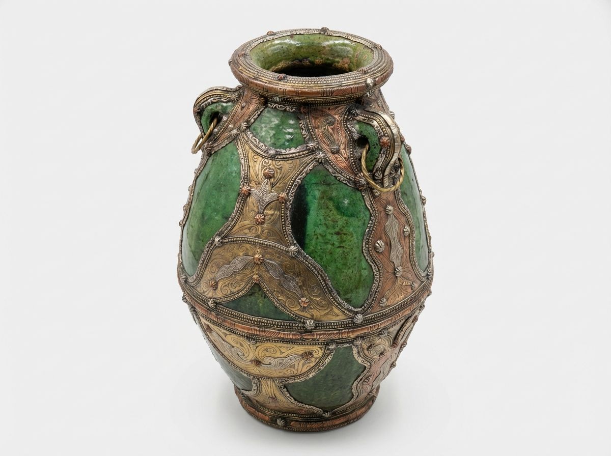 The Andalusian Emerald & Copper Urn view 3